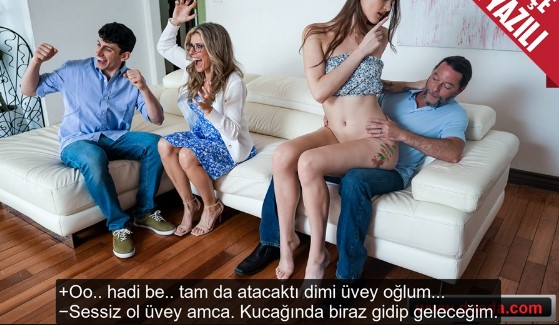 Manitasını babasına kaptırınca oda üvey annesini sikti! Üvey aile porno
